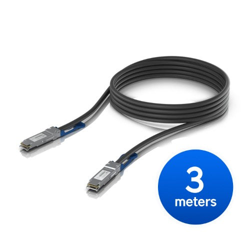 Ubiquiti UACC-DAC-QSFP28-3M InfiniBand/fibre optic cable Black