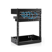 StarTech.com 2-Post 12U Heavy-Duty Wall Mount Network Rack, 19" Open Frame Server Rack with Adjustable Depth, Wall Mount Data Rack for IT / AV / Patch Panel / Computer Equipment - Cage Nuts and Screws Included