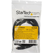 StarTech.com 10ft (3m) USB-C Fast Charging Cable, Charge & Sync, 100W (5A) PD, USB 2.0, USB-IF Certified - USB C Charging Cord