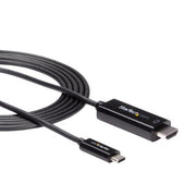 StarTech.com 6.6ft (2m) USB C to HDMI Cable - 4K 60Hz USB Type C to HDMI 2.0 Video Adapter Cable - Thunderbolt Compatible - Laptop to HDMI Monitor/Display - DP 1.2 Alt Mode HBR2 - Black