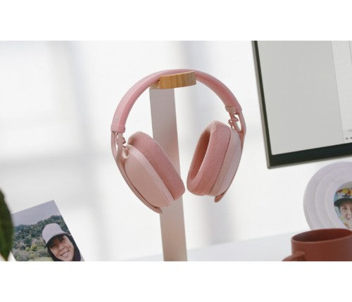 Logitech 981-001225 headphones/headset Wireless Head-band Calls/Music Bluetooth Rose