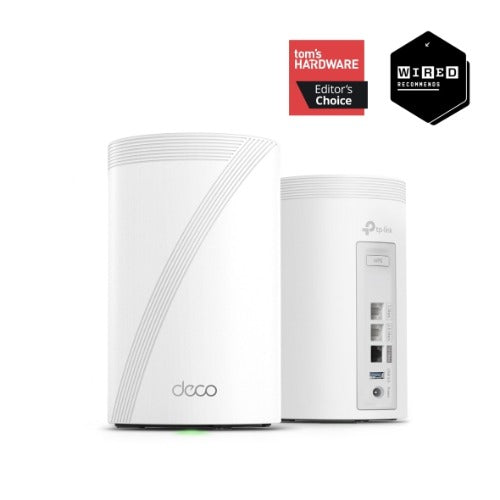 TP-LINK ((AMAZON ONLY))TP-Link Deco BE68 BE14000 Tri-Band Whole Home Mesh Wi-Fi 7 System (1-pack)  688 Mbps at 2.4 GHz + 4324 Mbps at 5 GHz + 8647