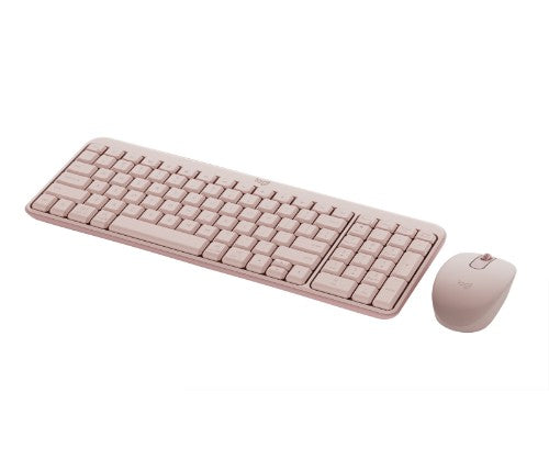 Logitech MK250 Compact Bluetooth Wireless Combo keyboard Mouse included Universal RF Wireless + Bluetooth QWERTY US English Rose