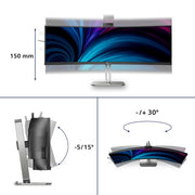 Philips 5000 series 49B2U5900CH/75 computer monitor 124 cm (48.8") 5120 x 1440 pixels Dual QHD LCD Black