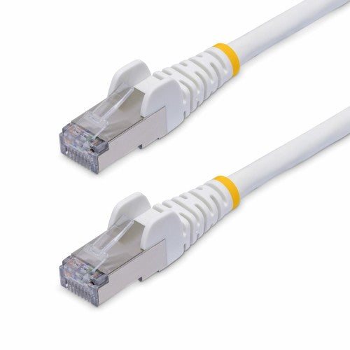StarTech.com 50cm White CAT8 Ethernet Cable, Snagless RJ45, 25G/40G, 2000MHz, 100W PoE++, S/FTP, 26AWG Pure Bare Copper Wire, LSZH, Shielded Network Patch Cord w/Strain Reliefs, Individually Tested