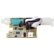 StarTech.com 2-Port PCI Express Serial Card, Dual Port PCIe to RS232 (DB9) Serial Card, 16C1050 UART, Standard or Low Profile Brackets, COM Retention, For Windows & Linux - TAA