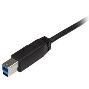 StarTech.com 6.6ft (2m) USB-B to USB-C Cable, USB 5Gbps, Data Cord, USB 3.0, USB-C Data Transfer Cable