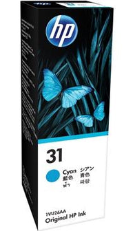 HP 31 70ML 8000 PAGES CYAN INK BOTTLE FOR HP SMART TANK 455