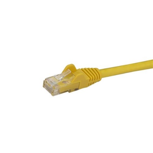 StarTech.com 1m CAT6 Ethernet Cable - Yellow CAT 6 Gigabit Ethernet Wire -250MHz 100W PoE RJ45 UTP Network/Patch Cord Snagless w/Strain Relief Individually Tested