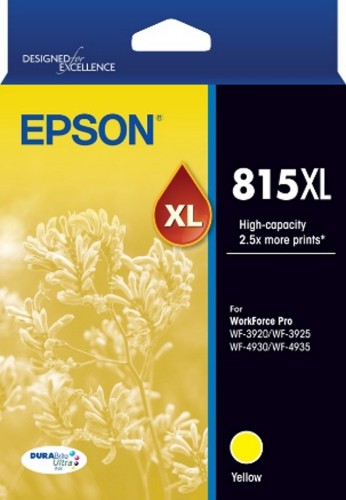 EPSON 815XL YELLOW INK FOR WORKFORCE PRO WF-3920 WF-3925 WF-4930 WF-4935