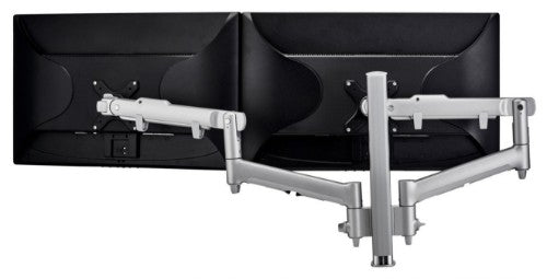 Atdec AWMS-2-D40-C-S monitor mount / stand Silver Desk