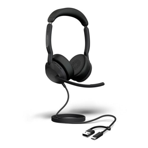 Jabra Evolve2 50 Headset Wired Head-band Office/Call center USB Type-C / USB Type-A Bluetooth Black