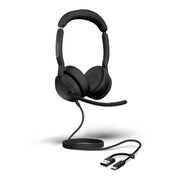 Jabra Evolve2 50 Headset Wired Head-band Office/Call center USB Type-C / USB Type-A Bluetooth Black