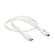 StarTech.com 1.6ft (50cm) Thunderbolt 3 Cable, 40Gbps, 100W PD, 4K/5K, Thunderbolt Certified, Compatible with Thunderbolt 4/USB 3.2/DisplayPort