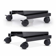 StarTech.com Computer Tower Cart, Rolling Mobile CPU Caddy on Wheels/Casters, Max Load 46.3lb/21kg, Adjustable PC Case Mount, Desktop Floor Stand, Steel Dolly, TAA