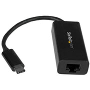 StarTech.com USB-C to Gigabit Ethernet Adapter, Black, Thunderbolt 3 / 4 Compatible, Windows & Mac, RJ45 LAN Network Converter