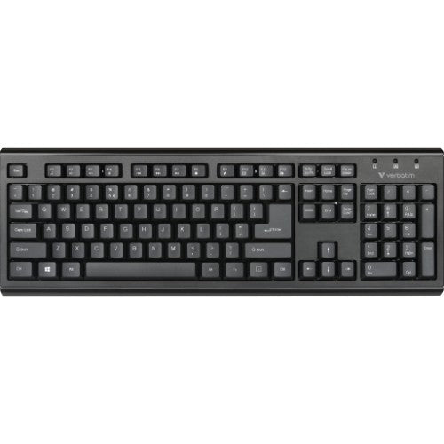 Verbatim Wireless & Mouse Combo keyboard Mouse included Universal RF Wireless QWERTY Black