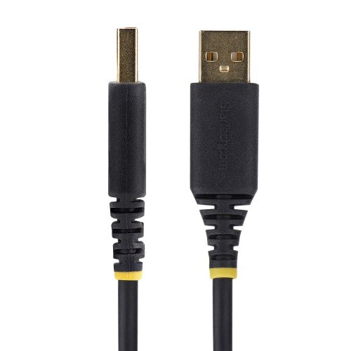 StarTech.com 6.6ft (2m) USB to Null Modem Serial Adapter Cable, COM Retention, FTDI, USB-A to DB9 RS232, Interchangeable DB9 Screws/Nuts, Windows/macOS/Linux