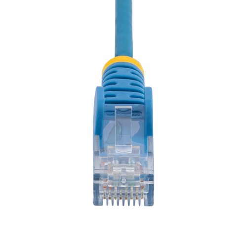 StarTech.com 7m Blue Slim CAT6 Ethernet Cable, Snagless, 100W PoE, UTP, LSZH, 28AWG Pure Bare Copper Wire, Slim RJ45 Network Patch Cord w/Strain Reliefs, Individually Tested