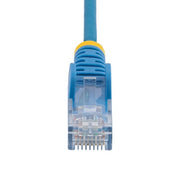 StarTech.com 7m Blue Slim CAT6 Ethernet Cable, Snagless, 100W PoE, UTP, LSZH, 28AWG Pure Bare Copper Wire, Slim RJ45 Network Patch Cord w/Strain Reliefs, Individually Tested