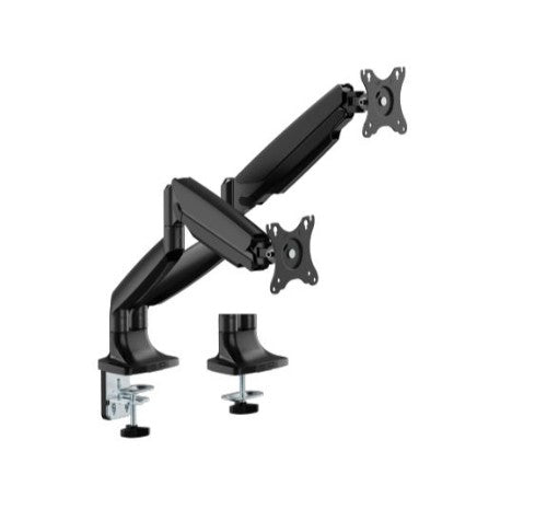Brateck LDT82-C024-BK Dual Screen Heavy-Duty Gas Spring Monitory Arm with For most 17'~35' Monitors, Matte Black