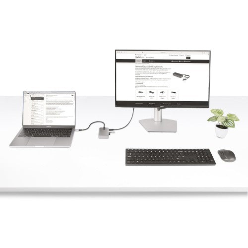 StarTech.com 4-Port USB-C Hub with USB-C DP Alt Mode Video Output 4K 60Hz - 3x USB-A, 1x USB Type-C, 100W Power Delivery Pass-Through, USB 3.2 10Gbps, 1ft/30cm Cable, Portable USB Hub