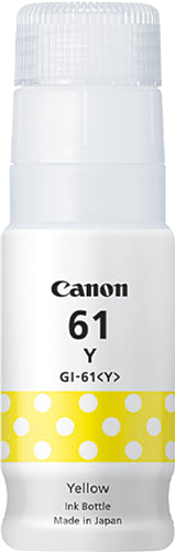 Canon GI61Y YELLOW INK BOTTLE FOR G3620 G3625 G3660 - 7.7K PAGE YIELD