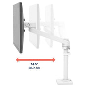 Ergotron NX Series 45-669-216 monitor mount / stand 86.4 cm (34") Desk Black, White