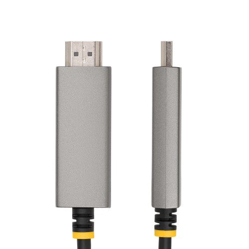 StarTech.com 6.6ft (2m) USB-C to HDMI Adapter Cable, 8K 60Hz, 4K 144Hz, HDR10, USB Type-C to HDMI 2.1 Video Converter Cable, USB-C DP Alt Mode/USB4/Thunderbolt Compatible - USB-C Laptop to HDMI
