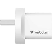 Verbatim Mini GaN Charger with USB-C Cable Universal White AC Fast charging Indoor