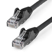 StarTech.com 15m CAT6 Ethernet Cable - LSZH (Low Smoke Zero Halogen) - 10 Gigabit 250Mhz 100W PoE RJ45 10GbE UTP Network Patch Cord Snagless with Strain Relief - Black, CAT 6, ETL Verified, 24AWG