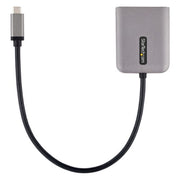 StarTech.com USB-C to Dual Displayport 1.4 Adapter, USB Type-C Multi-Monitor MST Hub, Dual 5K 60Hz DP Laptop Display Extender / Splitter, HDR, Extra-Long Built-In Cable - Windows Only