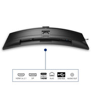 Philips 5000 series 49B2U5900CH/75 computer monitor 124 cm (48.8") 5120 x 1440 pixels Dual QHD LCD Black