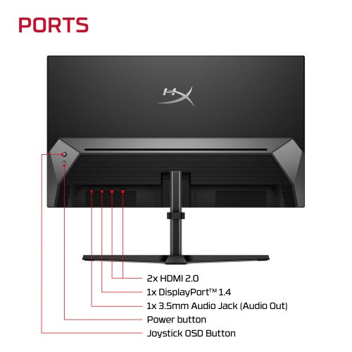 HP HyperX OMEN 27 inch FHD 144Hz Gaming Monitor - OMEN 27e