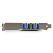 StarTech.com 4 Port PCI Express PCIe SuperSpeed USB 3.0 Controller Card Adapter with UASP - 5Gbps - SATA Power - TAA