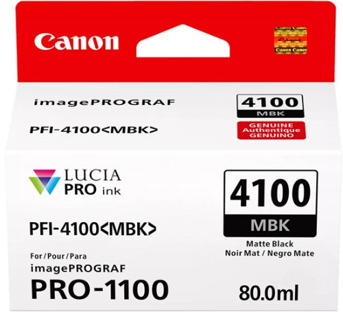 Canon PFI-4100MBK MATTE BLACK INK TANK FOR PRO-1100 80ML