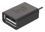 Logitech 956-000029 cable gender changer USB C USB A Black