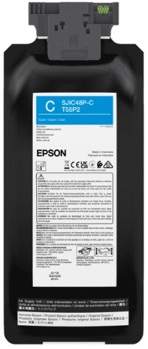 Epson SJIC48P-C Cyan ink cartridge for ColorWorks C8000e