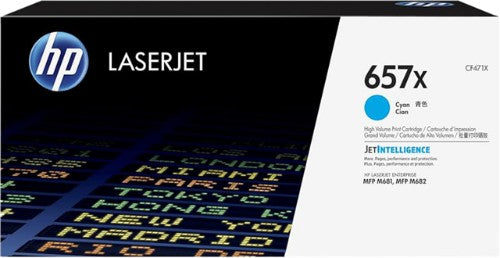 HP 657X High Yield Cyan Original LaserJet Toner Cartridge