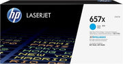 HP 657X High Yield Cyan Original LaserJet Toner Cartridge