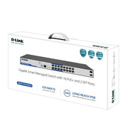 D-Link DGS-F1210-18PS-E network switch Managed L2 Gigabit Ethernet (10/100/1000) Power over Ethernet (PoE) Grey