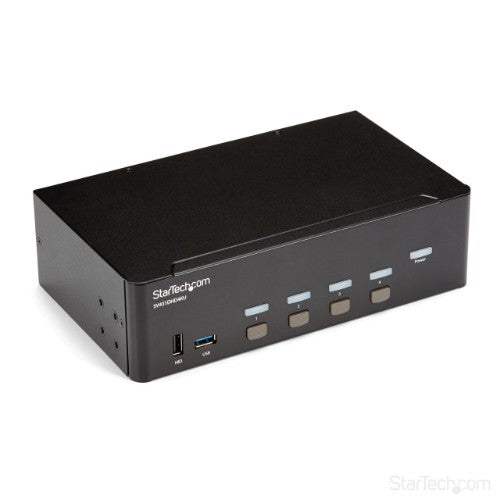 StarTech.com 4 Port HDMI KVM Switch - 4K 30Hz - Dual Display - TAA