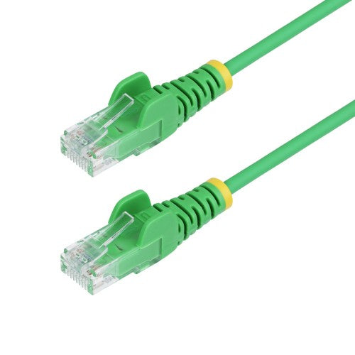 StarTech.com 10m Green Slim CAT6 Ethernet Cable, Snagless, 100W PoE, UTP, LSZH, 28AWG Pure Bare Copper Wire, Slim RJ45 Network Patch Cord w/Strain Reliefs, Individually Tested