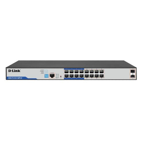 D-Link DGS-F1210-18PS-E network switch Managed L2 Gigabit Ethernet (10/100/1000) Power over Ethernet (PoE) Grey