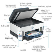 HP Smart Tank 7605 Wireless All-in-One Color Printer, Two-sided printing; Copier, Scanner