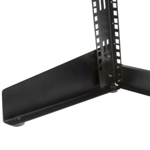 StarTech.com 2-Post 8U Desktop Server Rack, Small Open Frame 19in Computer Rack, Compact Network Rack for AV / Studio / Data / IT Equipment - Free Standing Two-Post Home/Office Rack - TAA