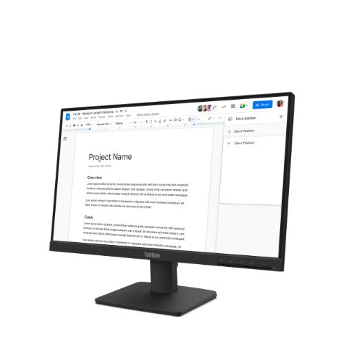 Lenovo ThinkVision S22-4e computer monitor 54.6 cm (21.5") 1920 x 1080 pixels Full HD LED Black