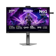 AOC AGON PRO AG276QSG2 computer monitor 68.6 cm (27") 2560 x 1440 pixels Quad HD Black, Grey