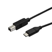 StarTech.com 1.6ft (50cm) USB-B to USB-C Cable, Data Cord, USB 2.0, USB-C Data Transfer Cable