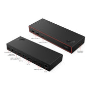 Lenovo ThinkPad USB4 Dock 5000 (with 135W Adapter) Wired Black